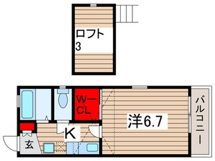 ハーモニーAの物件間取画像